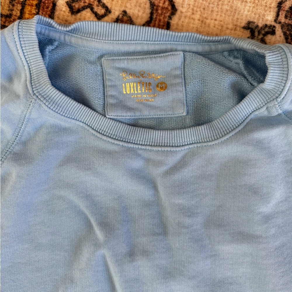 Lily Pulitzer Luxletic Blue Crewneck Sweatshirt